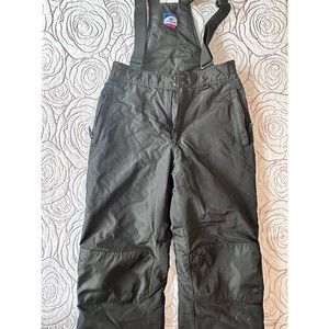 SLALOM BLACK BIB SNOW WATERPROOF SKI PANTS Women’s Med EXCELLENT CONDITION